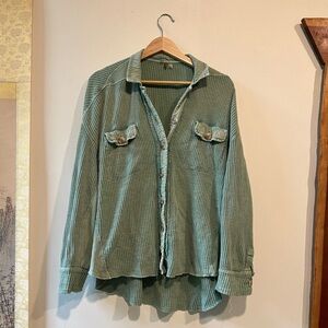 Free people one scout jacket green size XS